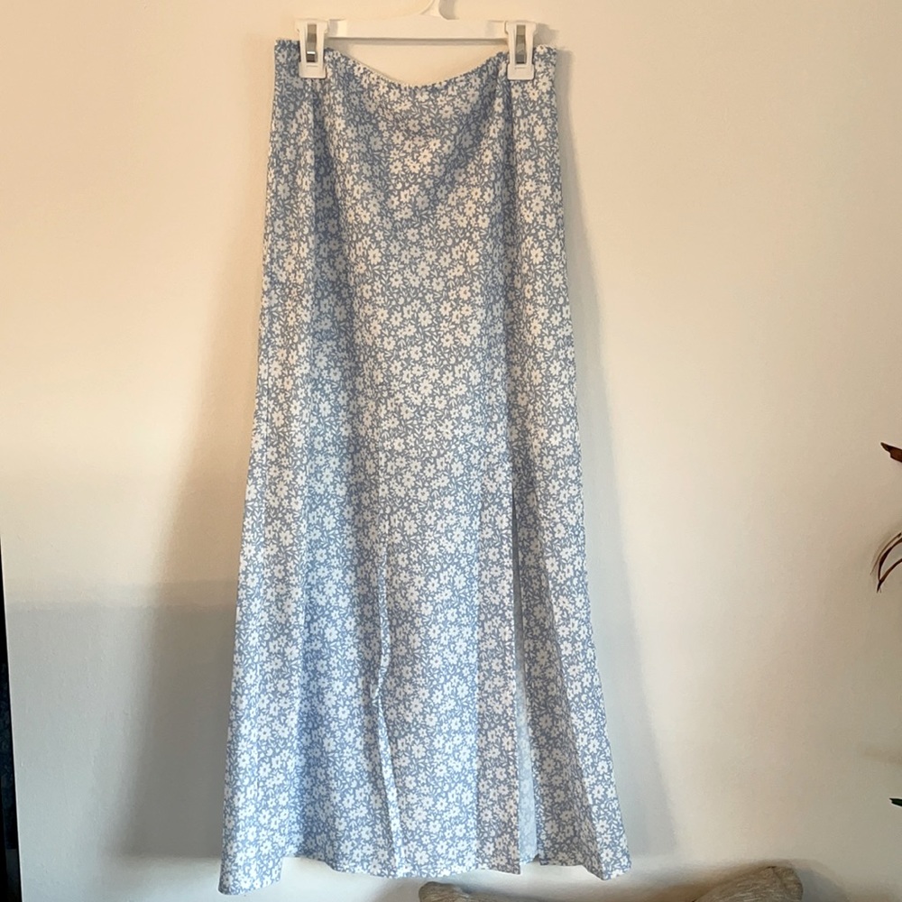 Floral midi skirt